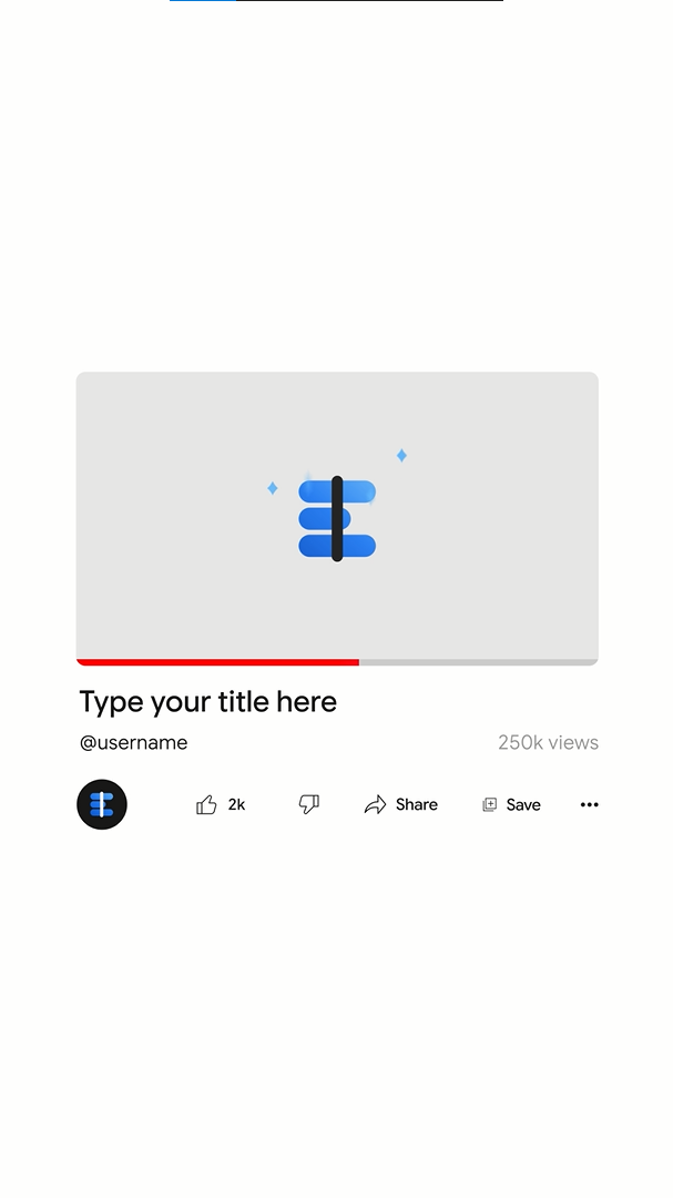 Social Video Player Card